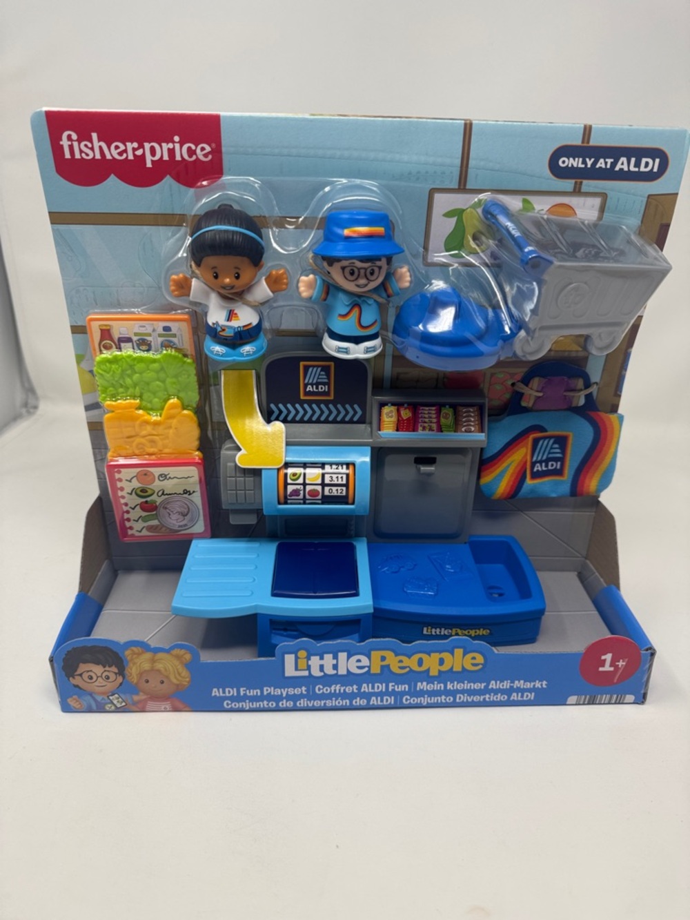 ALDI EXCLUSIVE FISHER PRICE LITTLE PEOPLE PLAY SET CASHIER GROCERY STORE